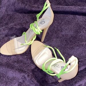So Me Lime Green / Nude Heels